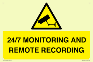 24/7 MONITORING AND REMOTE RECORDING
